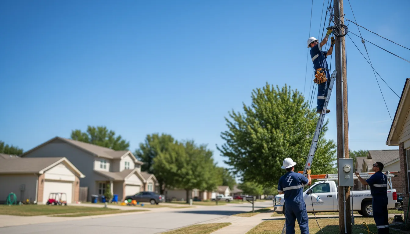 Residential electrician providing installation services in Ronda, NC